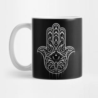 Creepy Gothic Hamsa Hand Mug